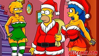 A Christmas Surprise: Giving His Wife To Beggars In A Simpsons-Inspired Hentai