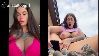 Exclusive Video Of A Tiktok Model Enjoying Herself On The Beach With A Dildo