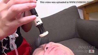Masochist Man Receives Oral Pleasure From A Saliva-Hungry Girl In Bdsm Video