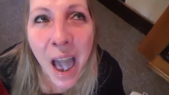 Wife Gulps Down Cum In Haste - Free Use