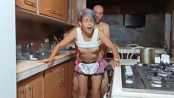 Arousing Kitchen Encounter With My Stepmother While Her Husband Is Present
