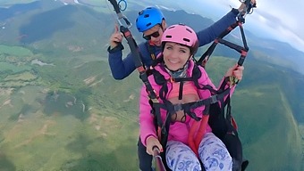 Female Ejaculation At Extreme Altitude: Paragliding Adventure