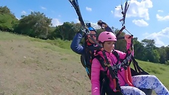 Female Ejaculation At Extreme Altitude: Paragliding Adventure
