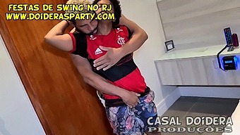 Brazilian Shemale'S Debut In Porn Industry With Intense Anal And Oral Sex, Culminating In A Cumshot