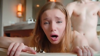 Russian Teen Stepsister Caught In Bathroom By Stepbrother