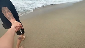 A Young Latina Teen Gets Offered Money For Sex On The Beach And Enjoys It