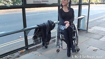 A Daring Paraplegic Performer Reveals Herself In A Public Setting