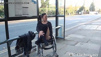 A Daring Paraplegic Performer Reveals Herself In A Public Setting