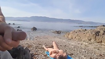 A Daring Exhibitionist Pleasures A Nudist Milf Outdoors, Indulging In A Steamy Pov Blowjob