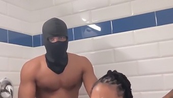 Interracial Shower Sex With A Big Black Cock